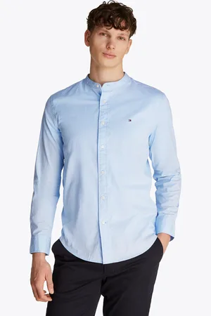 Tommy Hilfiger Langarmhemd »FLEX POPLIN SOLID MAO RF SHIRT«