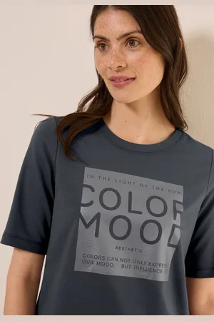 CECIL T-Shirt, mit Folienprint