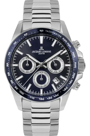 Jacques Lemans Chronograph »Liverpool, 1-1877G«, Quarzuhr, Armbanduhr, Herrenuhr, Edelstahlarmband,bis 20 bar wasserd.
