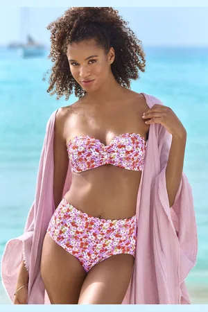 Lascana Bügel-Bandeau-Bikini-Top »Jasmin«, im Blümchen-Druck