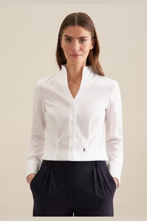 Seidensticker Klassische Bluse, Uni