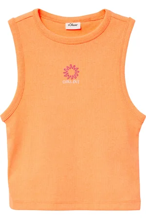 QS by s.Oliver Tanktop, mit Stickerei auf der Brust