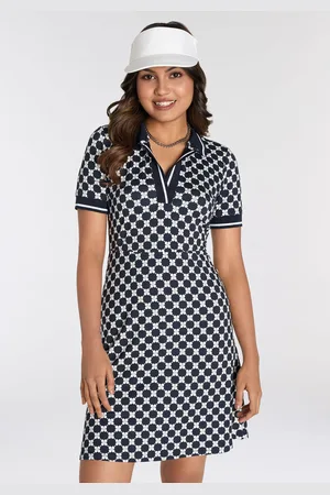 Laura Scott Polokleid, mit modischem Allover-Print
