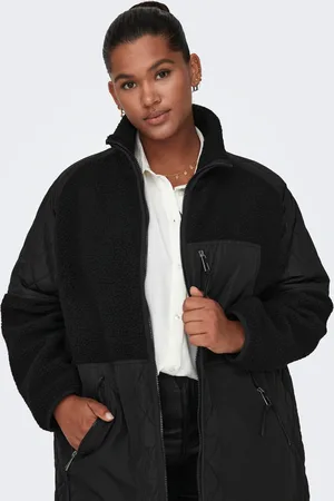 ONLY Steppmantel »CAROHIO QUILT MIX FLEECE JACKET CC OTW«, im Materialmix