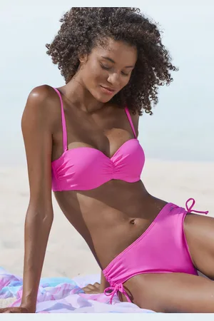 Venice Beach Bandeau-Bikini-Top »Lucky«, aus gerippter Strukturware