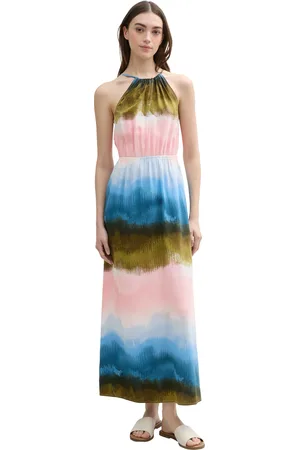 TOM TAILOR Neckholderkleid, mit Knopfverschluss