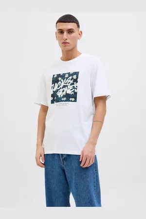 JACK & JONES Print-Shirt »JJHAWAII SHAPE TEE SS CREW NECK«