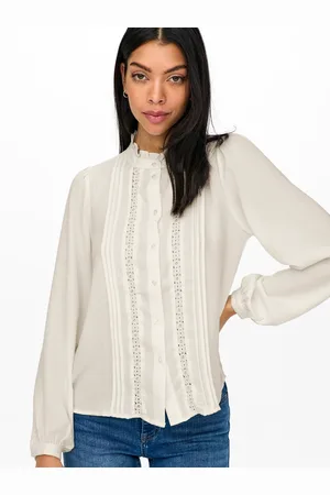 JDY Rüschenbluse »ELLIS L/S LACE SHIRT WVN NOOS«