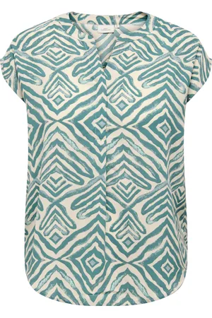 ONLY Kurzarmbluse »CARSHILLA SL SHIRT AOP VIS BS«