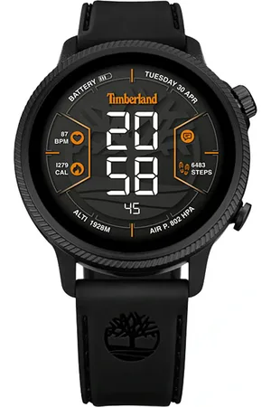 Timberland Smartwatch »TRAIL FORCE«, Armbanduhr, Herrenuhr, Lederarmband, Bluetooth, Trinkerinnerung)