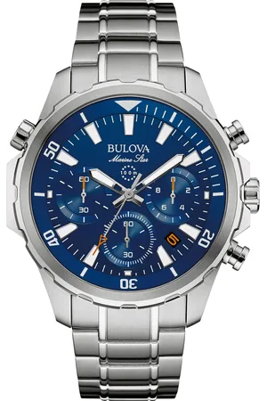 BULOVA Chronograph »Marine Star«, Armbanduhr, Quarzuhr, Herrenuhr, Edelstahlarmband, Datum