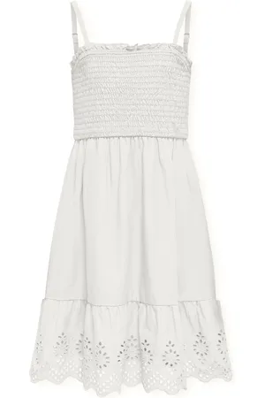 ONLY Trägerkleid »KOGLOU LIFE EMB SMOCK DRESS WVN«