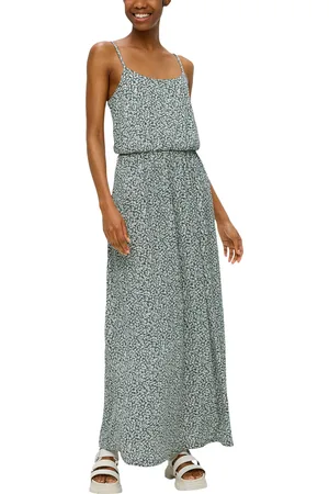QS by s.Oliver Maxikleid, mit Raffung und verstellbaren Trägern