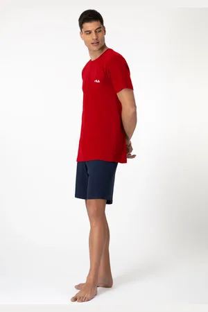 Fila Shorty, (2 tlg., 2-tlg.), Hose mit elastischem Logobund und Kurzarmshirt