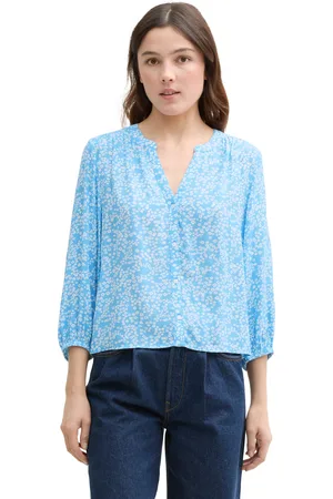 TOM TAILOR Klassische Bluse, mit All-Over Print