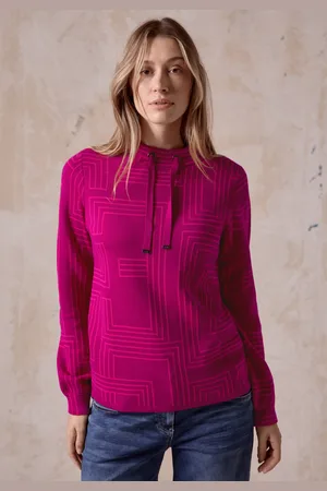 CECIL Stehkragenpullover, mit grafischem Muster