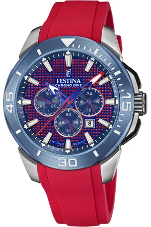 Festina Chronograph »Chrono Bike«, Armbanduhr, Quarzuhr, Herrenuhr, Stoppfunktion, bis 10 bar wasserdicht