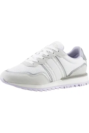 Tommy Hilfiger Keilsneaker »TJW METALLIC RETRO CLEATED RUN«, mit Kontrastbesätzen, Freizeitschuh, Halbschuh, Schnürschuh