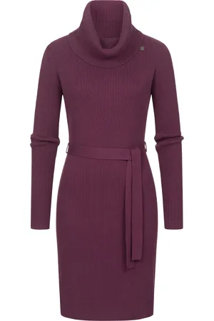 Ragwear Sweatkleid »Sweatkleid Miyya«, warmes Winterkleid mit breitem Rollkragen