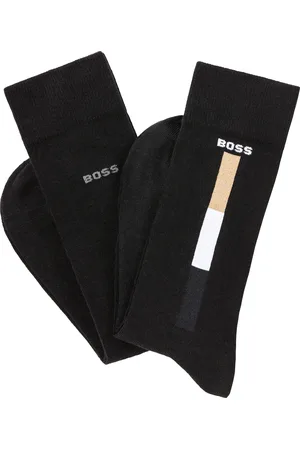 HUGO BOSS Businesssocken, (Packung, 2 Paar), mit Kontrasteinsätzen