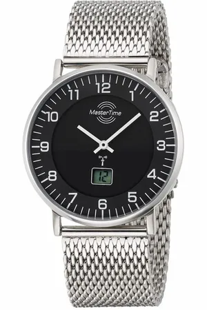 Master Time Funkuhr »Basic«, Armbanduhr, Quarzuhr, Herrenuhr, Datum, Langzeitbatterie