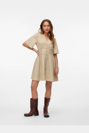 VERO MODA Minikleid »VMMELANEY 2/4 SHORT DRESS WVN NOOS«