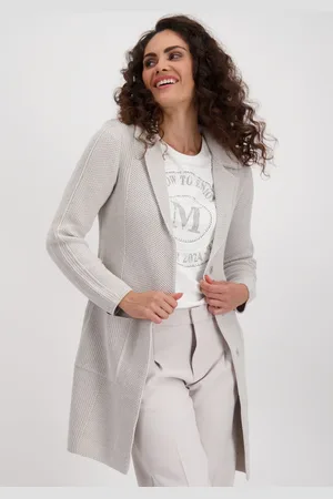 monari Strickmantel, mit Reverskragen