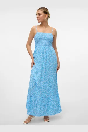 VERO MODA Maxikleid »VMEASY JOY SINGLET SMOCK DRESS WVN GA«