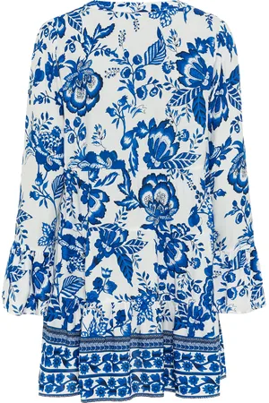 Lascana Longbluse, mit Spitzeneinsätzen, Tunika, Blusenkleid, Strandmode