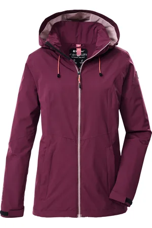 Killtec Outdoorjacke »Damen Regenjacke OOKS 1«, Leichte, wasser- und winddichte Jacke, atmungsaktiv, abnehmbare Kapuze