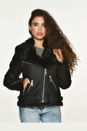 Maze Lederjacke »Lammfelljacke Exford«
