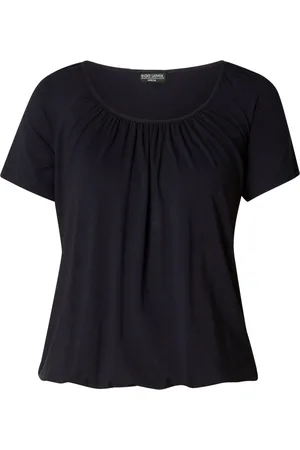 Base Level T-Shirt »Yona«, mit Raffung am Ausschnitt und elastischem Bund