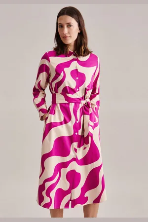 Seidensticker Sommerkleid »Schwarze Rose«, Kragen Druck