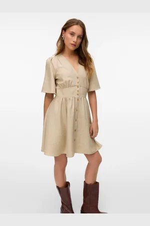 VERO MODA Minikleid »VMMELANEY 2/4 SHORT DRESS WVN NOOS«