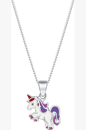 Firetti Kette mit Anhänger »Schmuck Geschenk Silber 925 Halsschmuck Halskette Panzerkette Einhorn«