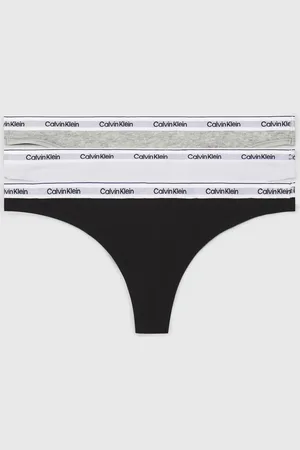 Calvin Klein Tanga »3 PACK THONG (LOW-RISE)«, (3 St.), mit Logobund