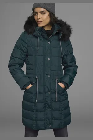 KangaROOS Steppjacke, mit Kapuze, figurbetonter Schnitt, mit Reißverschlusstaschen