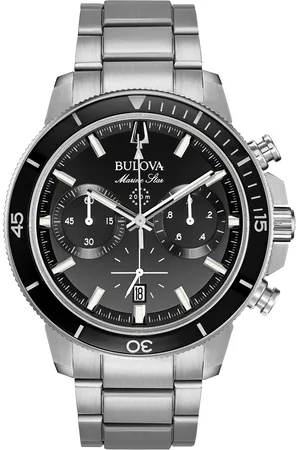 BULOVA Chronograph »Marine Star«, Armbanduhr, Quarzuhr, Herrenuhr, Edelstahlarmband, Datum