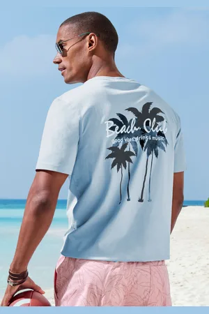 beachtime T-Shirt »mit Print vorn und hinten«, Regular-Fit, mit Print vorn und hinten