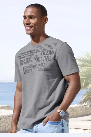 john devin T-Shirt »mit Print«, Regular-Fit, aus Slub-Qualität, mit Print