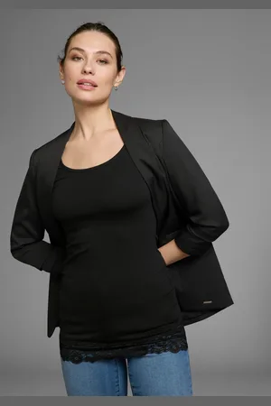 AJC Longshirt, Langarm, figurbetonter Schnitt, unifarben, Rundhalsausschnitt