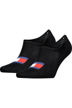Tommy Hilfiger Füßlinge »TH UNI TJ FOOTIE 2P FLAG«, (2 Paar), Mit großem Flag-Label vorn