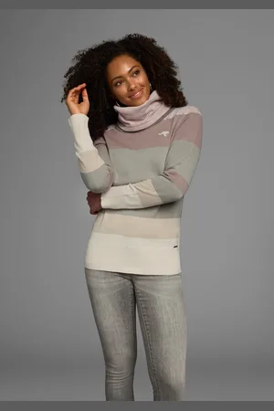KangaROOS Rollkragenpullover, gestreift mit hohem Stehkragen