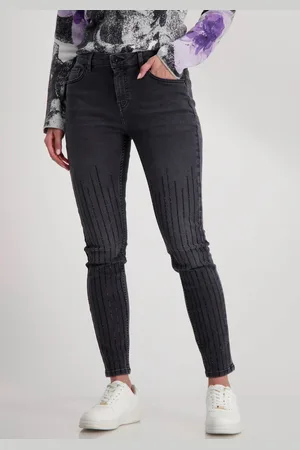 monari Röhrenhose, mit Glitzersteinchen