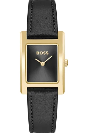 HUGO BOSS Quarzuhr »LUCY«, Damenuhr, Armbanduhr, analog, Lederarmband