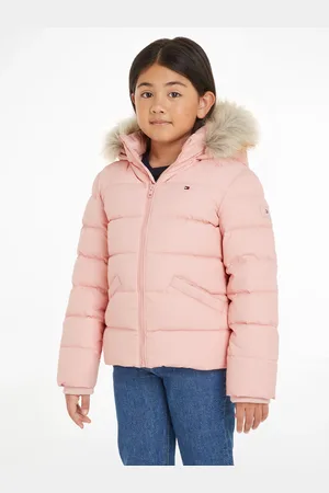 Tommy Hilfiger Steppjacke »ESSENTIAL FUR HOOD JACKET«, mit Kapuze, mit Fellimitat an der Kapuze