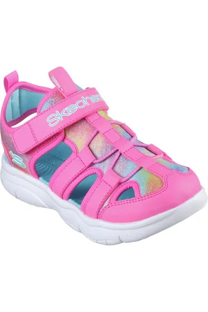 Skechers Sandale »FLEX SPLASH«, Klettschuh mit Glitzer, Größenschablone zum Download