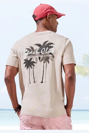 beachtime T-Shirt »mit Print vorn und hinten«, Regular-Fit, mit Print vorn und hinten