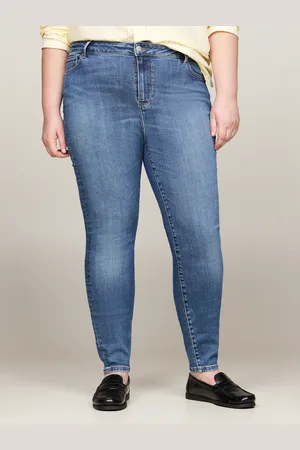 Tommy Hilfiger Skinny-fit-Jeans »CRV HARLEM U SKINNY HW«, Große Größen in Stoned Washed Optik