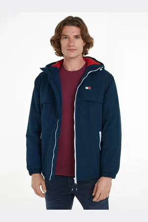 Tommy Hilfiger Outdoorjacke »TJM PADDED SOLID CHICAGO EXT«, mit Kapuze, Große Größen mit Logopatch